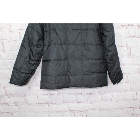 LL Bean Black Goose Down Puffer Jacket Quilted Heavyweight Size Small - Picture 5 of 11